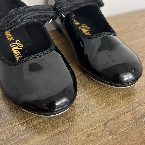 Dance Class Black Kids Tap Dance Shoes, Kids Size 11 - Picture 3 of 8